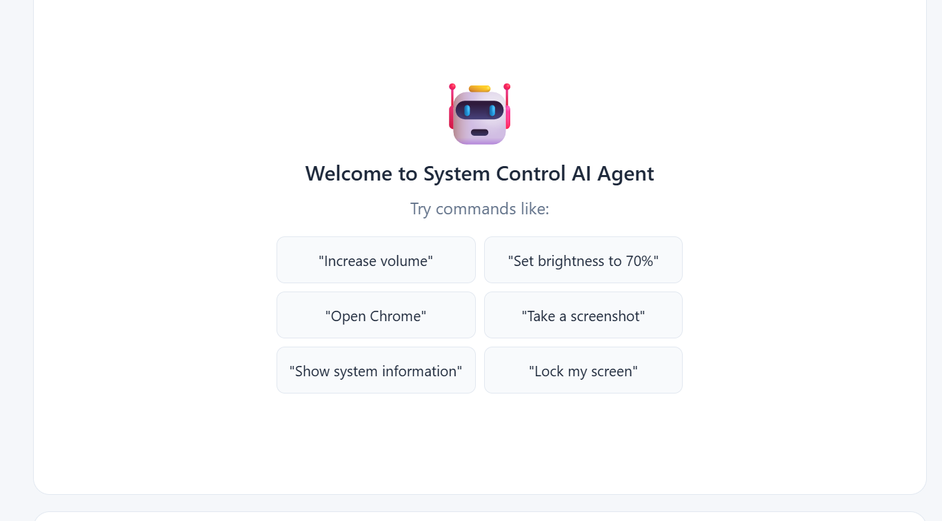 System Control AI Agent